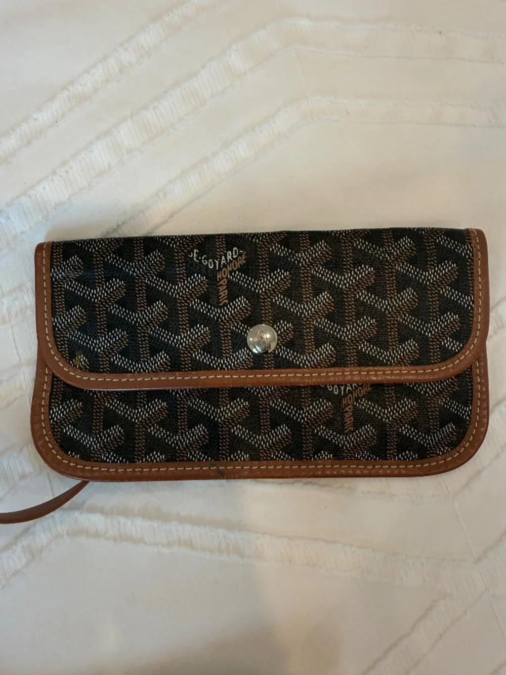 Authentic GOYARD ST. LOUIS TOTE PM, Black and Tan - Picture 14 of 15